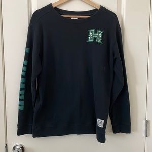 Victoria Secret Pink Varsity Fleece Sweatshirt university of Hawaii